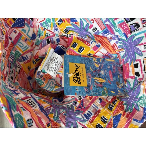 VTG Ken Done Art And Design Bucket Hat Deadstock Bright Colors NWT One Size - Picture 4 of 6